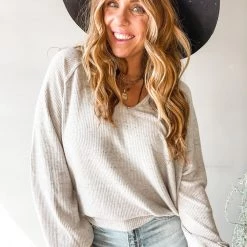 Project Social T Clothing Foley Cozy Ribbed Long Sleeve