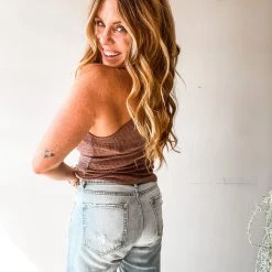 Project Social T Marling Mock Neck Tank