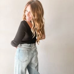 Lush Clothing Cut Out Sleeve Top