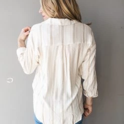 Lush Clothing Easy Does It Button Down Top