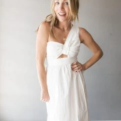 Lush Clothing Chantilly One Shoulder Dress