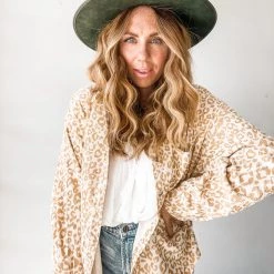 Wishlist Lexi Leopard Corduroy Long Sleeve