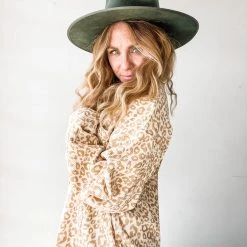 Wishlist Lexi Leopard Corduroy Long Sleeve