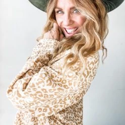 Wishlist Lexi Leopard Corduroy Long Sleeve