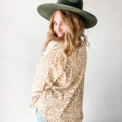 Wishlist Lexi Leopard Corduroy Long Sleeve