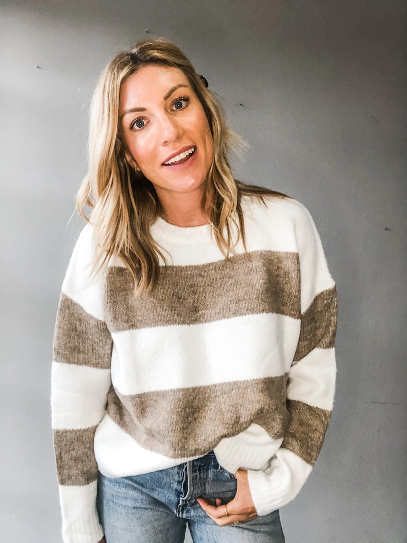 Pinch Cold Press Striped Sweater Clothing 5 Pinch Cold Press Striped Sweater Clothing