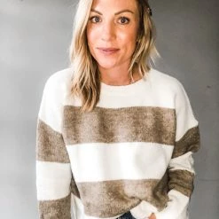 Pinch Cold Press Striped Sweater Clothing