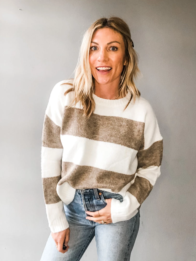 Pinch Cold Press Striped Sweater Clothing 1 Pinch Cold Press Striped Sweater Clothing