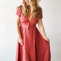 Audrey 3+1 Prairie Girl Midi Dress