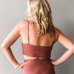 Audrey 3+1 Clothing Taylor Ribbed Bra Top