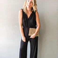 Blue Buttercup Clothing Out Of Office Jumpsuit