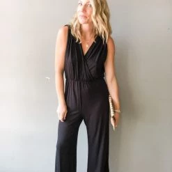 Blue Buttercup Clothing Out Of Office Jumpsuit