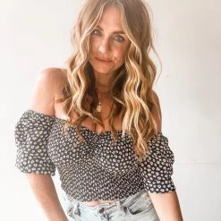 Audrey 3+1 Miss Daisy Smocked Top Clothing