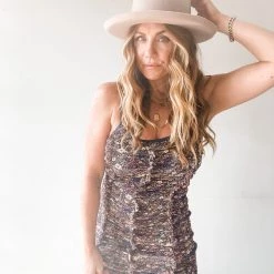 Dress Forum Clothing Midnight Blooms Mini Dress