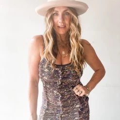 Dress Forum Clothing Midnight Blooms Mini Dress