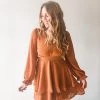 Peach Love California Ginger Mini Dress Clothing