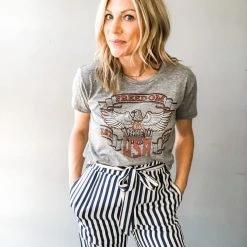 Listicle Clothing Set In Stripes Pant