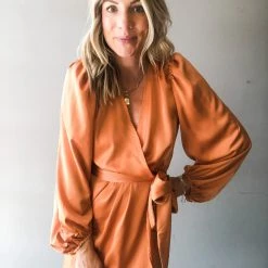 Peach Love California Clothing The Amira Wrap Dress