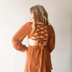 Peach Love California Ginger Mini Dress Clothing