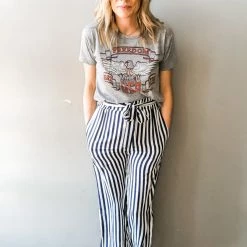 Listicle Clothing Set In Stripes Pant