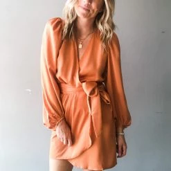 Peach Love California Clothing The Amira Wrap Dress