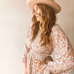 In Loom Had Me At Floral Midi Dress