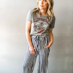 Listicle Clothing Set In Stripes Pant