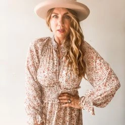 In Loom Had Me At Floral Midi Dress