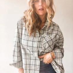 Audrey 3+1 It Takes Time Button Up