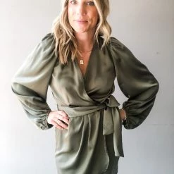 Peach Love California Clothing The Amira Wrap Dress