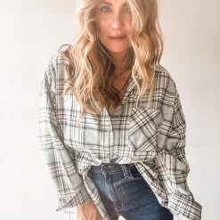 Audrey 3+1 It Takes Time Button Up