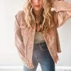 Peach Love California Clothing Ashlynn Cropped Cord Jacket