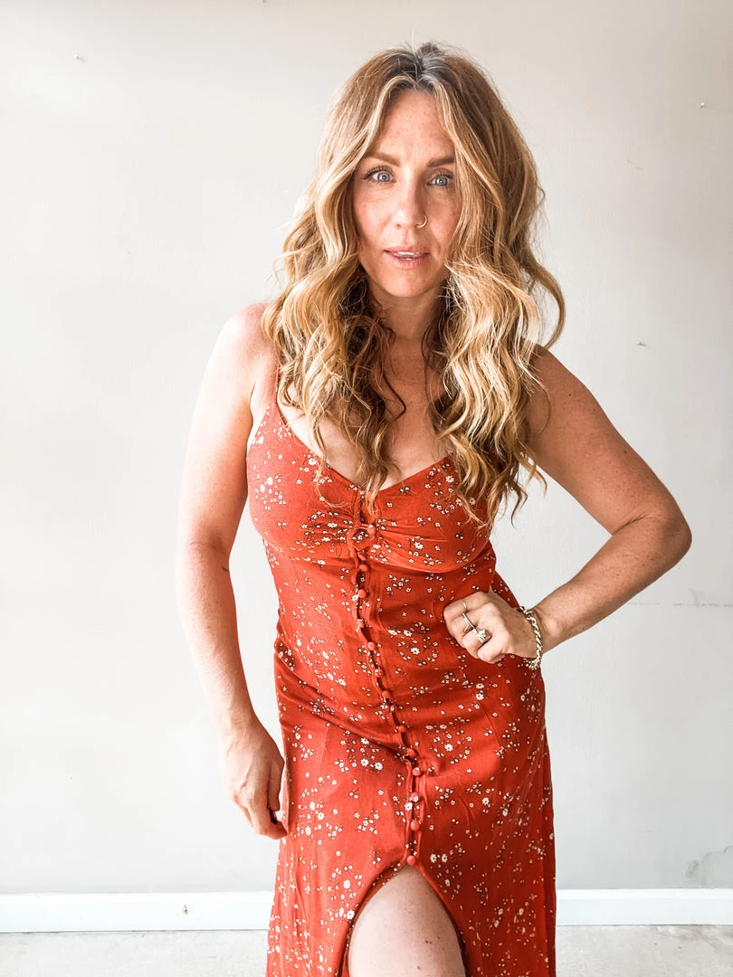 Audrey 3+1 Clothing Jolene Button Down Midi Dress 4 Audrey 3+1 Clothing Jolene Button Down Midi Dress