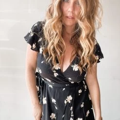 Audrey 3+1 Free Falling Maxi Wrap Dress Clothing