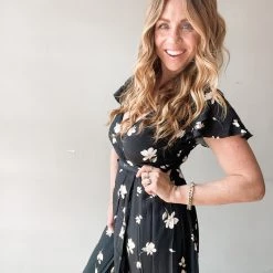 Audrey 3+1 Free Falling Maxi Wrap Dress Clothing