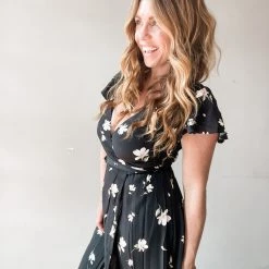 Audrey 3+1 Free Falling Maxi Wrap Dress Clothing