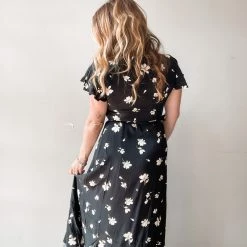 Audrey 3+1 Free Falling Maxi Wrap Dress Clothing