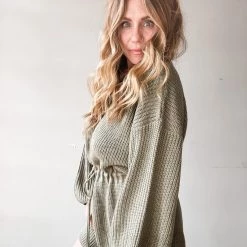 Mable Clothing Coffee Talk Sweater Romper