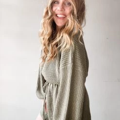 Mable Clothing Coffee Talk Sweater Romper