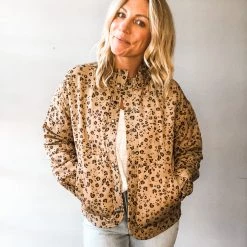 Saltwater Luxe Leopard Quilted Jacket