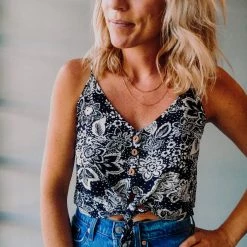 Patrons Of Peace Clothing Peony Floral Crop