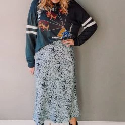 Audrey 3+1 Can’t Take The Moonlight Midi Skirt