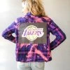 Envy Upcycle LA Lakers Vintage Tee Flannel