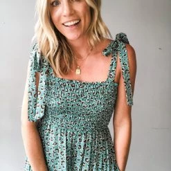 Blue Buttercup Emmy Leopard Jumpsuit