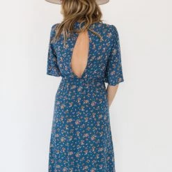 Audrey 3+1 Jessa Floral Midi Dress Clothing