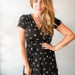 Audrey 3+1 Just Float Floral Wrap Dress