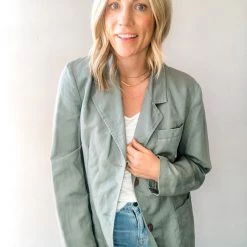 Envy Upcycle The Beatles Vintage Tee Linen Blazer Clothing