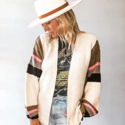 Saltwater Luxe Fall Stripe Cardigan Clothing