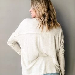 Ces Femme Clothing Latte Henley Long Sleeve 7 Ces Femme Clothing Latte Henley Long Sleeve