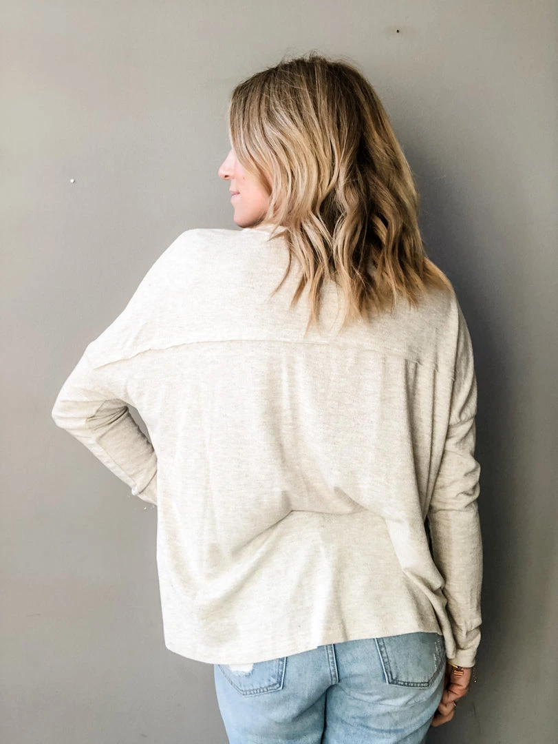 Ces Femme Clothing Latte Henley Long Sleeve 4 Ces Femme Clothing Latte Henley Long Sleeve